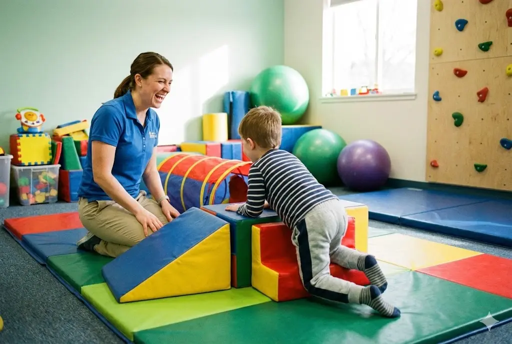 Child physiotherapy treatment for pediatric rehabilitation by Dr. Bedprakash Maurya at BK Spine Care Physiotherapy Clinic in Ranchi