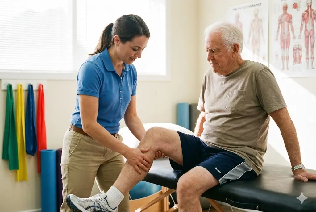 Elderly care physiotherapy treatment for senior citizens by Dr. Bedprakash Maurya at BK Spine Care Physiotherapy Clinic in Ranchi