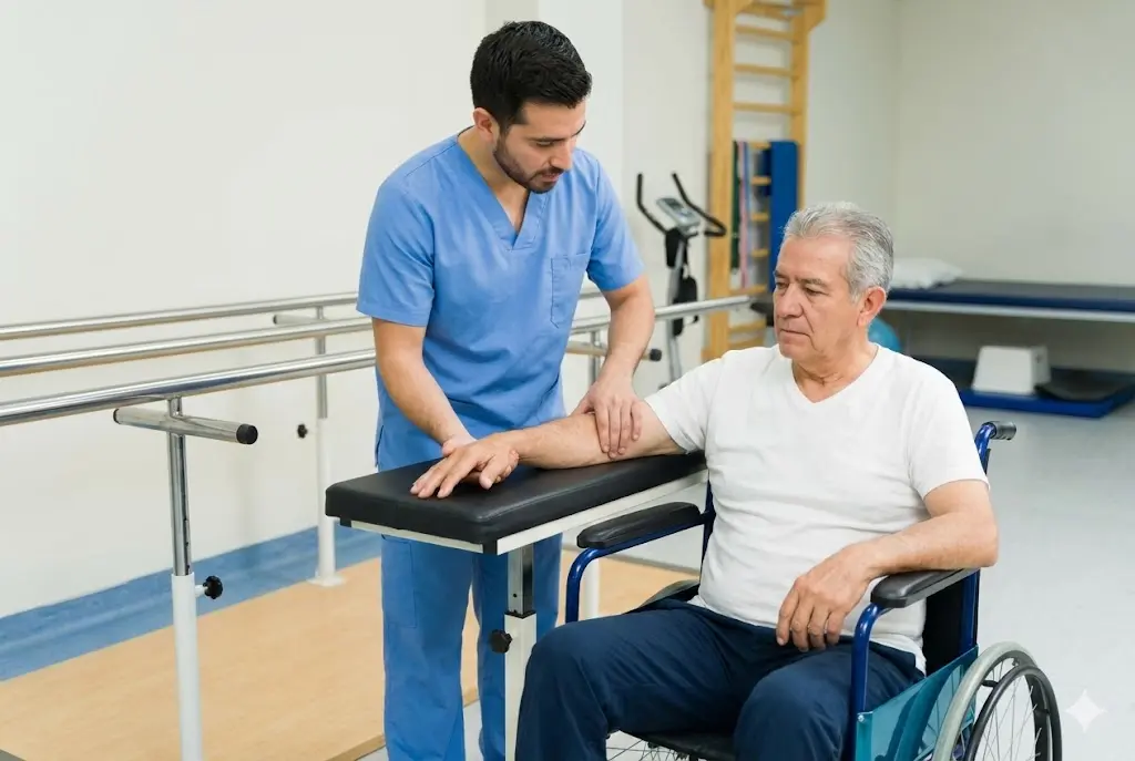 Neuro physiotherapy treatment for stroke and paralysis recovery by Dr. Bedprakash Maurya at BK Spine Care Physiotherapy Clinic in Ranchi