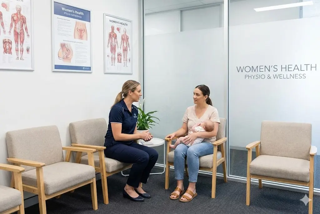 Women's health physiotherapy treatment for pregnancy pain and pelvic floor rehabilitation at BK Spine Care Physiotherapy Clinic in Ranchi